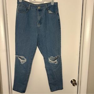 Boohoo boyfriend light wash denim